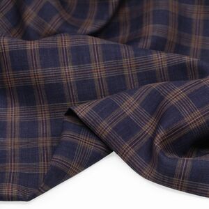 2.5m Plaid Linen Fabric